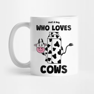 Cow Lover Just A Boy That Loves Cows - Funny Cow Quotes Mug